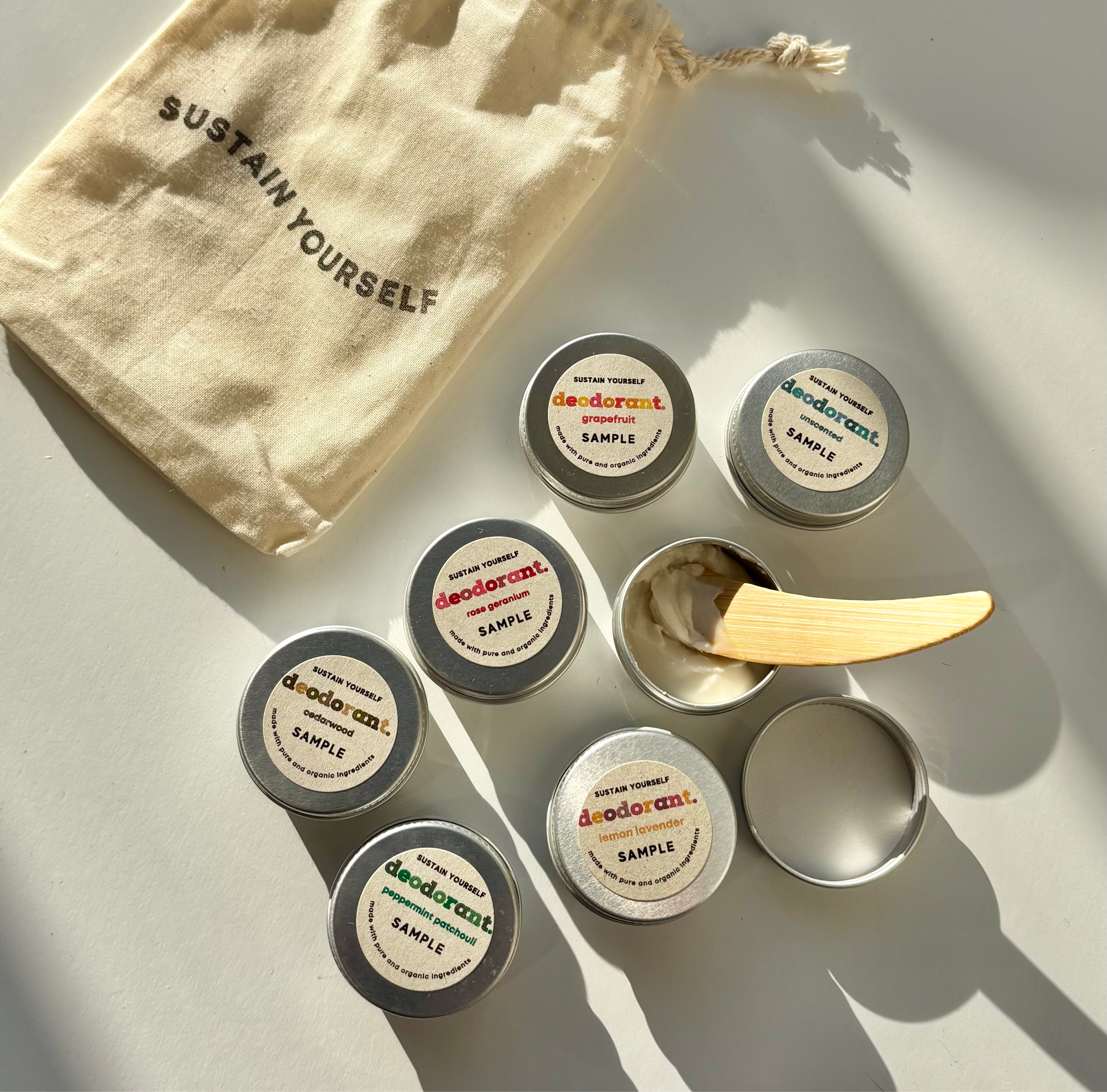 Deodorant Cream Sample Pack – Sustain Yourself Deodorant Cream Sample Pack – Sustain Yourself