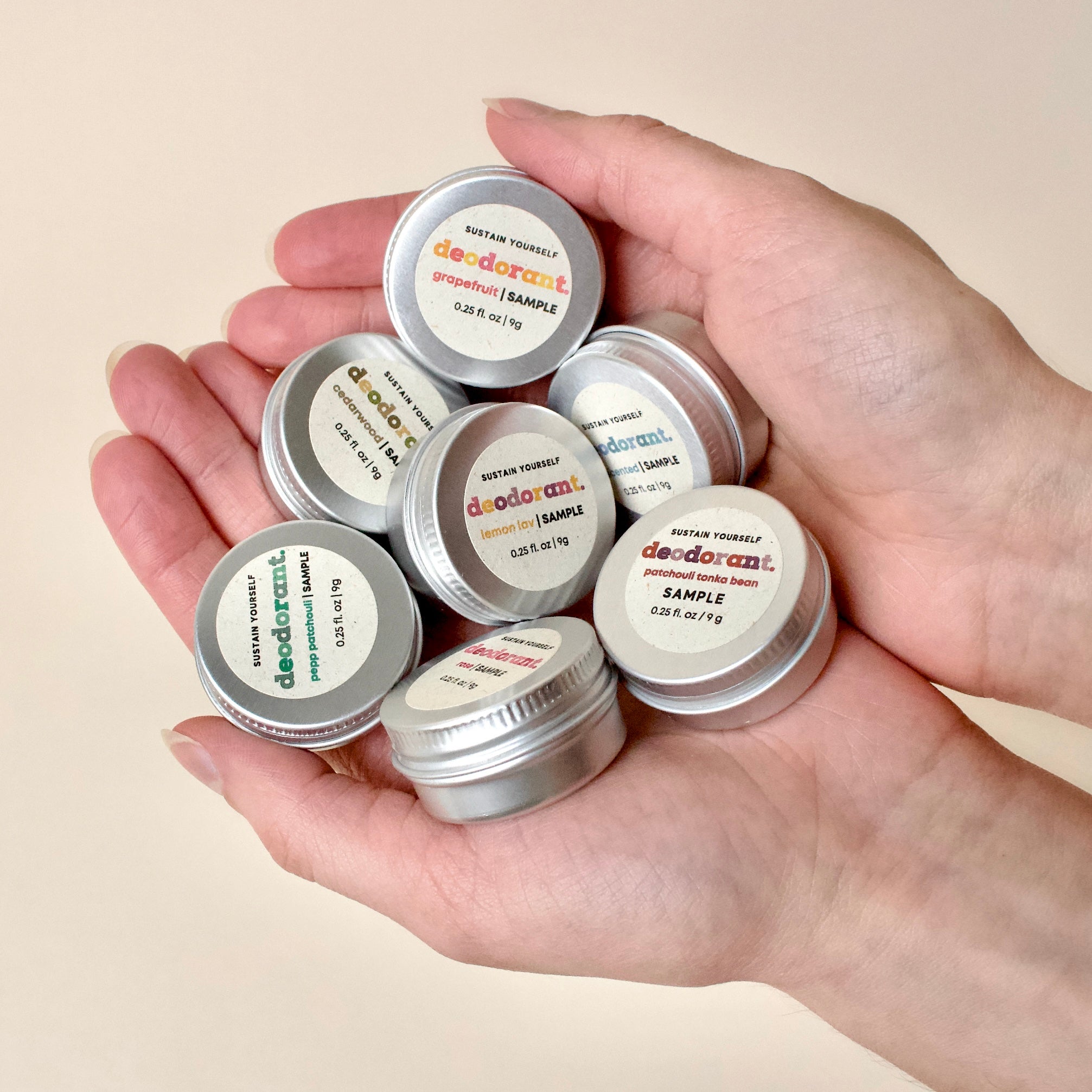 Deodorant Cream Sample Pack – Sustain Yourself